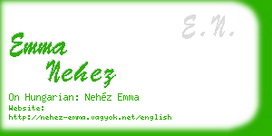 emma nehez business card