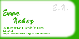 emma nehez business card